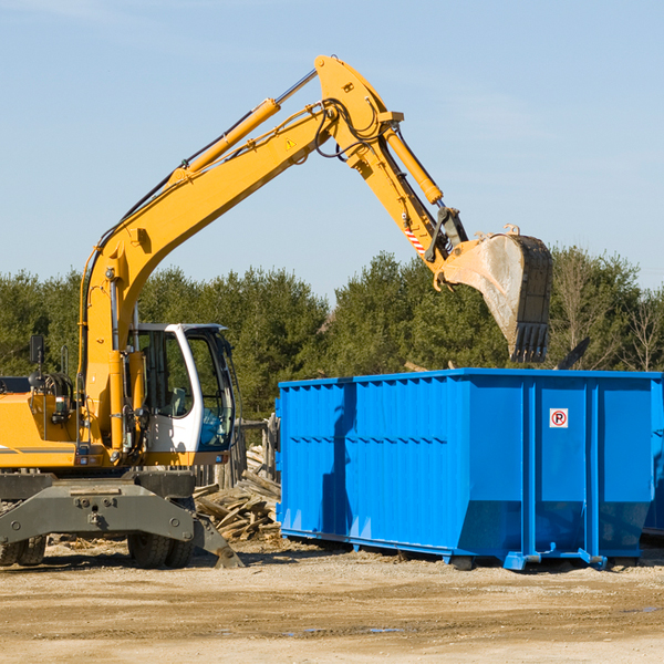 what size residential dumpster rentals are available in Elk Horn Iowa